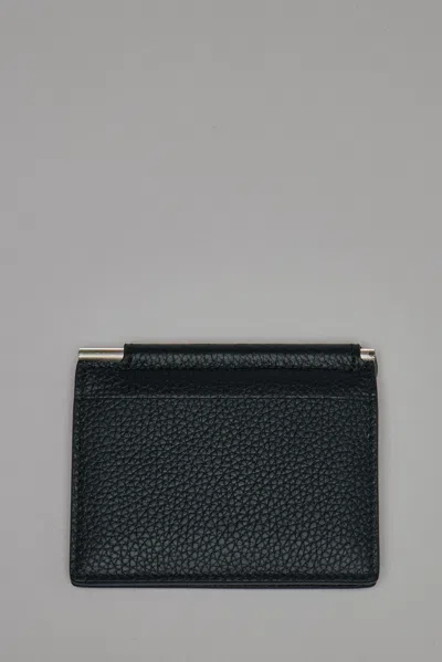 Tom Ford Soft Grain Leather T Line Folding Money Clip In Black