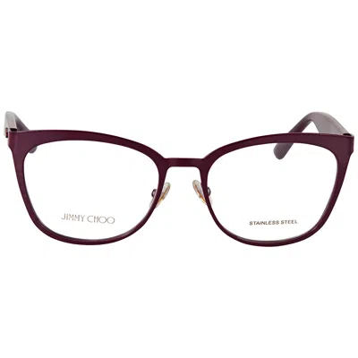 Jimmy Choo Ladies Purple Cat Eye Eyeglass Frames Jc189 Fn1 53 In Purple