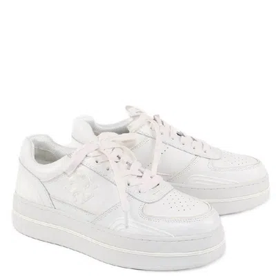 Tory Burch Clover Court Platform Sneakers In White