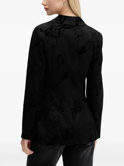 花卉单排扣夹克