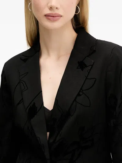 花卉单排扣夹克