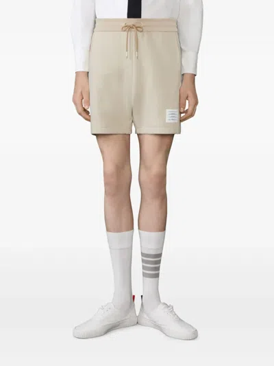 Thom Browne Loopback Four-bar Track Shorts In White