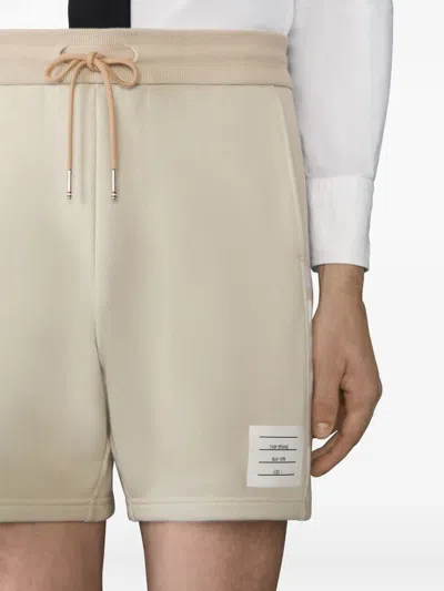 Thom Browne Loopback Four-bar Track Shorts In White