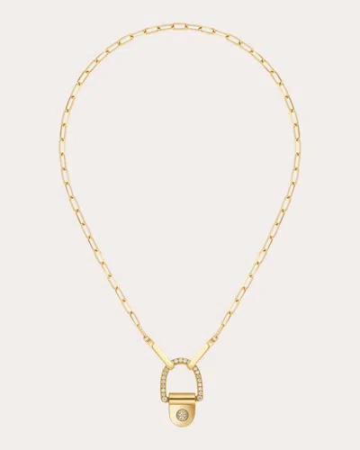 Statement Paris Women's Diamond & 18k Gold Rivet Xl Pendant Necklace In Gold