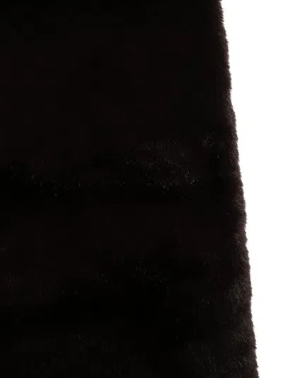 Vanessa Bruno Faux Fur Scarf In Brown