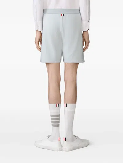Thom Browne Loopback Four-bar Track Shorts In Blue