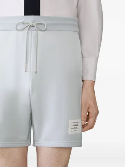 Thom Browne Loopback Four-bar Track Shorts In Blue