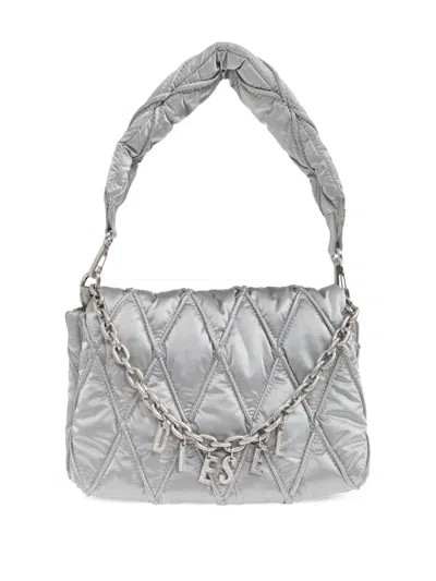 Diesel Charm-d Shoulder Bag In Brown