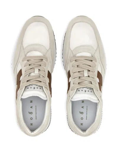 Hogan Interactive Sneakers In Brown