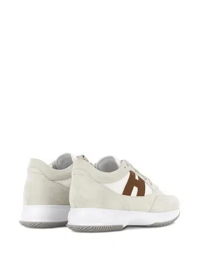 Hogan Interactive Sneakers In Brown