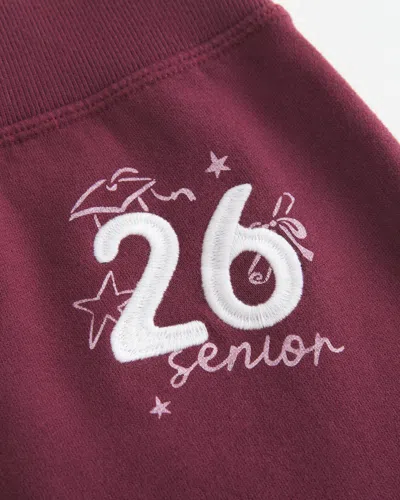 Hollister Senior '26 Graphic Bootcut Sweatpants In Purple