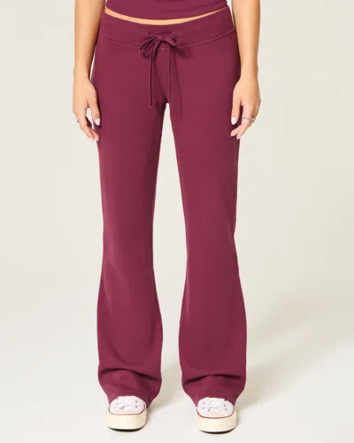 Hollister Senior '26 Graphic Bootcut Sweatpants In Purple