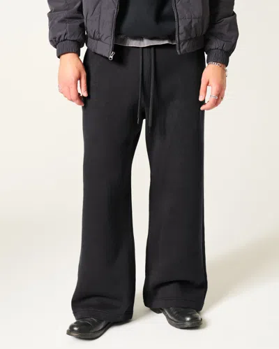 Hollister Baggy Bootcut Sweatpants In Black