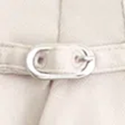 Abercrombie & Fitch Curve Love A&f Sloane Tailored Hardware Wide Leg Pant In Gray