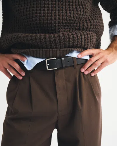 Abercrombie & Fitch Pleated Baggy Trouser In Brown