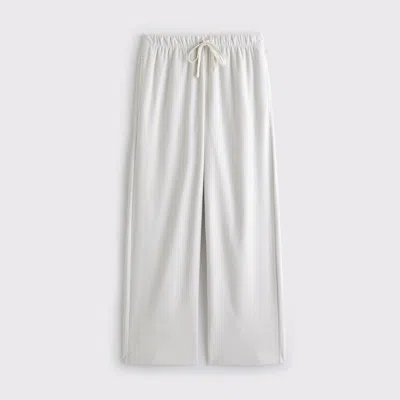 Abercrombie & Fitch Ypb Restore Wide Leg Pant In White