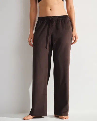 Abercrombie & Fitch Ypb Restore Wide Leg Pant In Brown