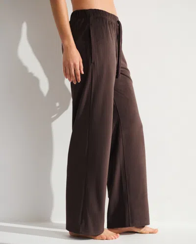 Abercrombie & Fitch Ypb Restore Wide Leg Pant In Brown