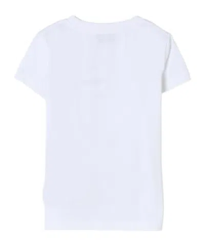 Moschino Kids Goose Embroidered Crewneck T-shirt In White