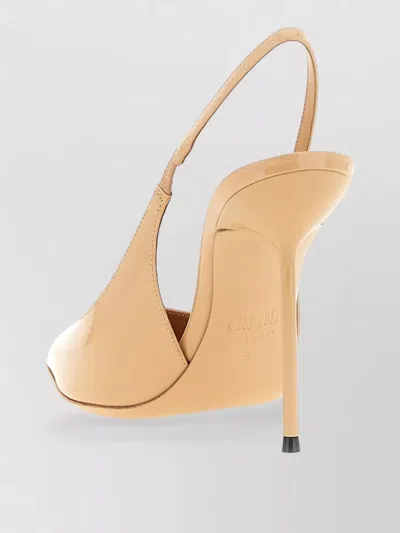 Paris Texas Lidia Slingback Pumps Pointed Toe Stiletto In Brown