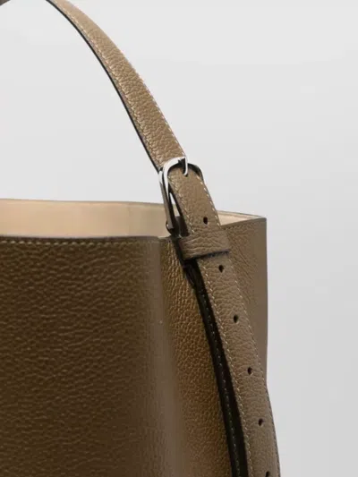 Totême Grained Leather Belted Tote Shoulder Bag