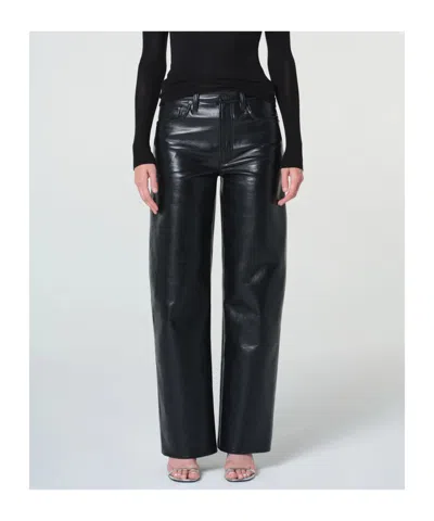 Agolde Arc Jean 32' (recycled Leather) In Multi