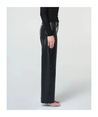 Agolde Arc Jean 32' (recycled Leather) In Multi