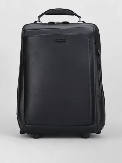 Piquadro Cabin Leather Trolley Two Wheels Handle