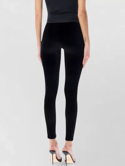 Tom Ford Velour Leggings Trousers Stretch Waistband Slim In Black