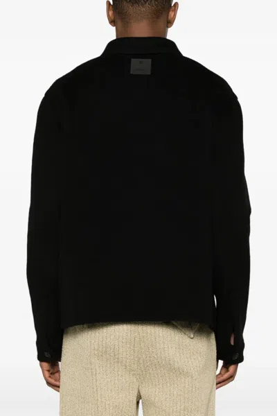 Givenchy Men Double Face Overshirt In Black