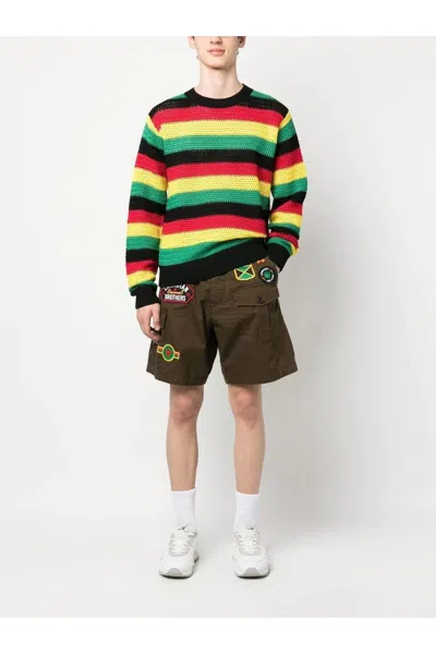 Dsquared2 Stripe Sweater In Mult