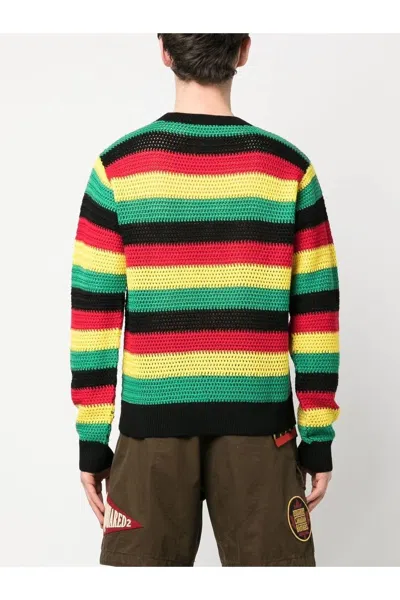 Dsquared2 Stripe Sweater In Mult