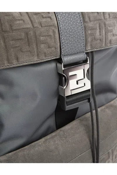 Fendi Ff Backpack In Brown