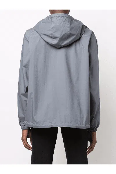 Dsquared2 Logo Windbreaker Jacket Grey In Grey