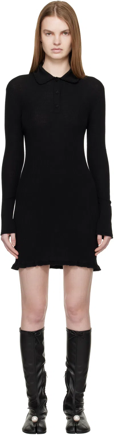 Cecilie Bahnsen Black Botka Minidress In Black