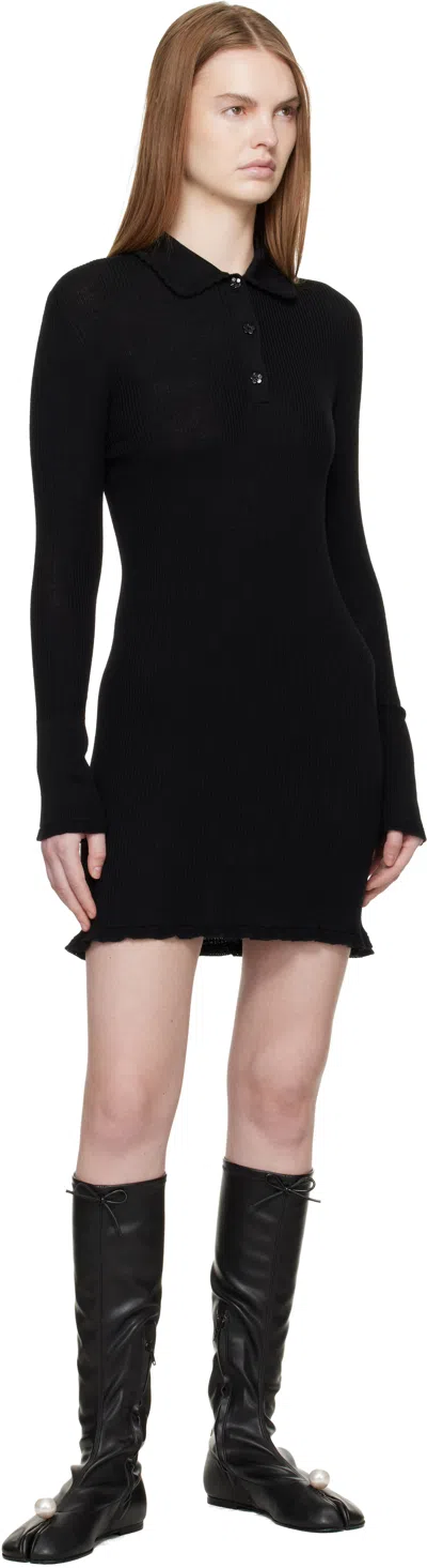 Cecilie Bahnsen Black Botka Minidress In Black
