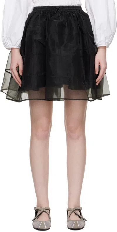 Cecilie Bahnsen Black Cbcayla Miniskirt In Multi
