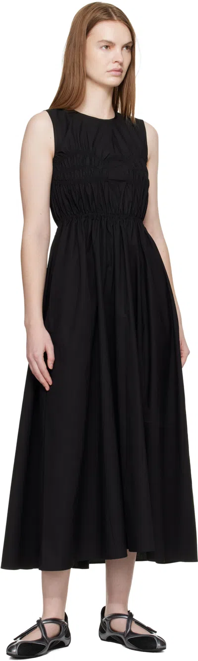 Cecilie Bahnsen Black Cbchristy Midi Dress In Black
