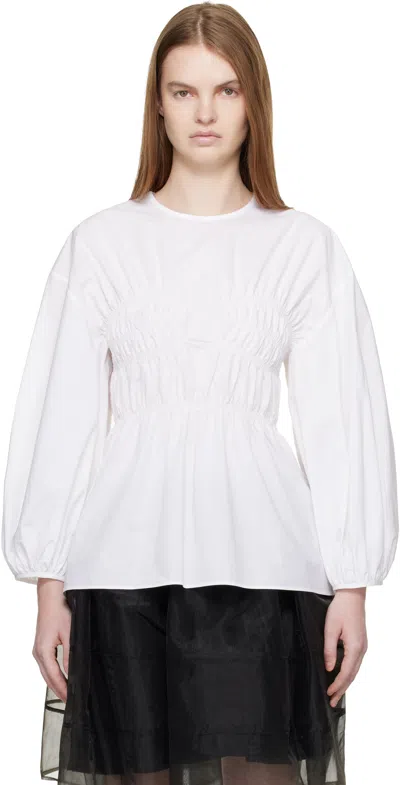 Cecilie Bahnsen White Cbcamryn Blouse In White