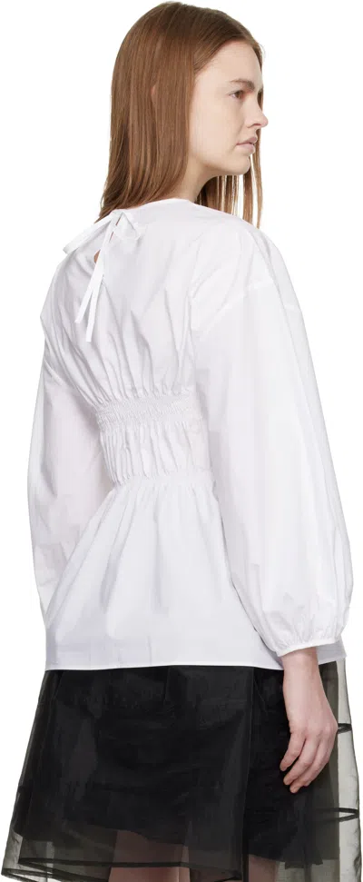 Cecilie Bahnsen White Cbcamryn Blouse In White