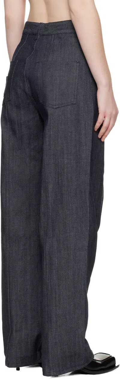 Cecilie Bahnsen Navy Cbcarmela Jeans In Gray