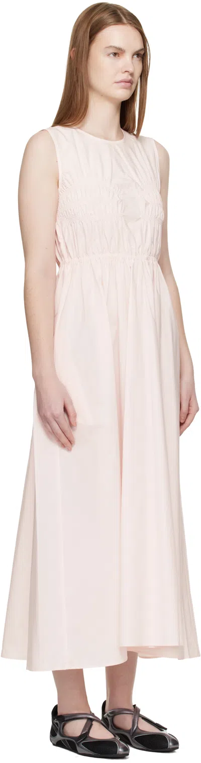 Cecilie Bahnsen Pink Cbchristy Midi Dress In White