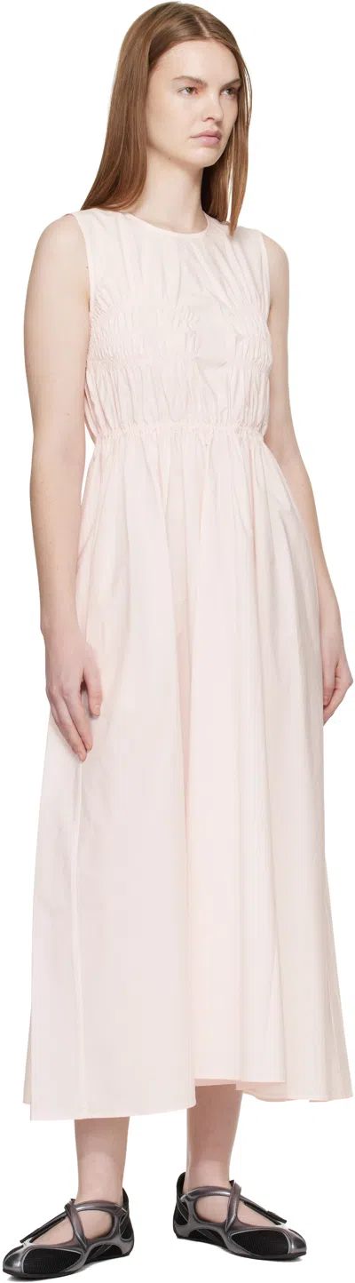 Cecilie Bahnsen Pink Cbchristy Midi Dress In White
