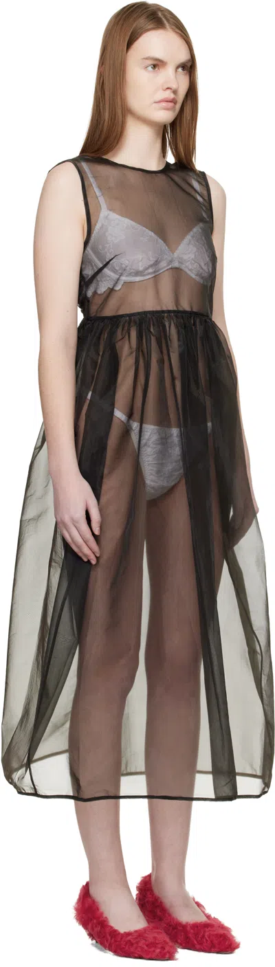 Cecilie Bahnsen Black Cbcamillia Midi Dress In Black