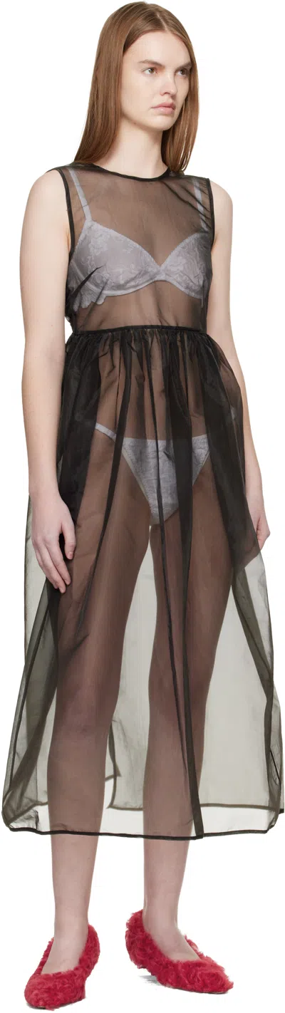 Cecilie Bahnsen Black Cbcamillia Midi Dress In Black