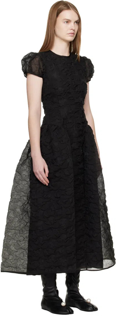 Cecilie Bahnsen Black Cbcleopatra Midi Dress In Black