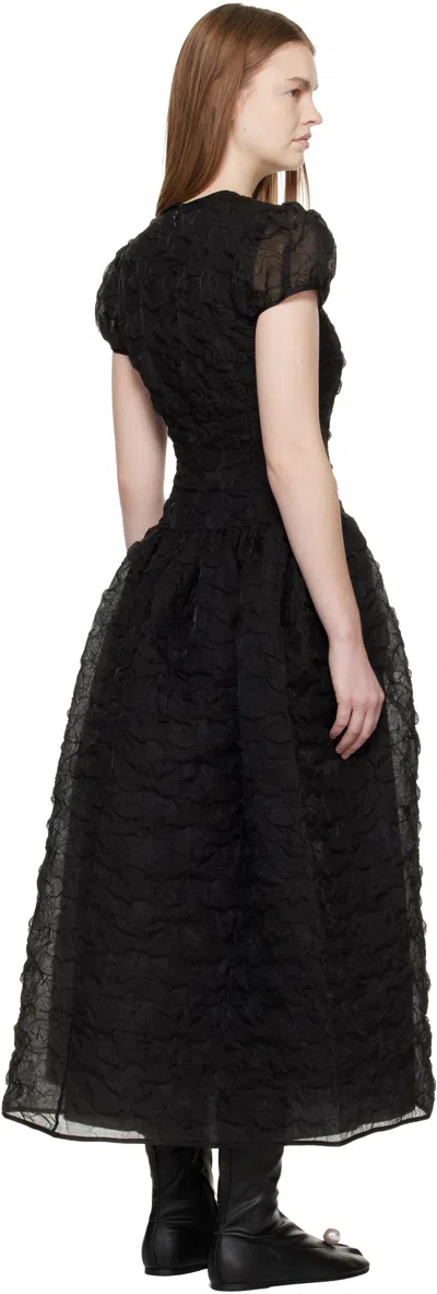 Cecilie Bahnsen Black Cbcleopatra Midi Dress In Black