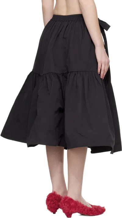 Cecilie Bahnsen Black Cbcai Midi Skirt In Black