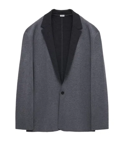 Loewe Long-sleeved Jacket In Gray