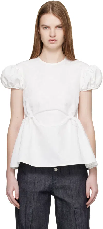 Cecilie Bahnsen Off-white Cbchiara Blouse In White